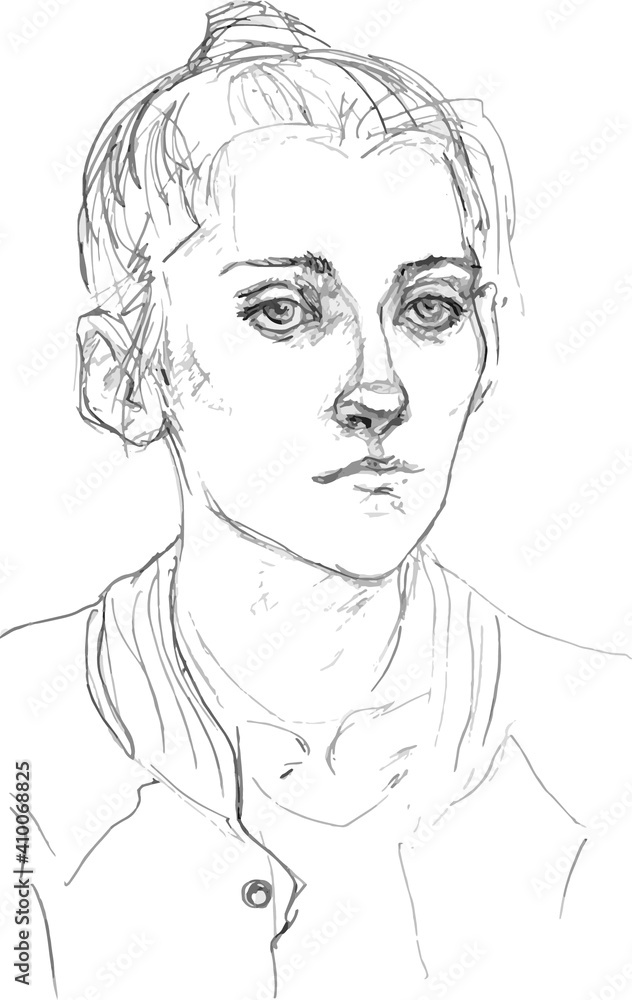 romantic girl sketch illustration cartoon style. pretty teenager vector clip art coloring pages, artist drawing quick sketch of girl portrait art. beauty salon traditional pencil drawing romantic girl sketch illustration cartoon style. pretty teenager vector clip art coloring pages, artist drawing quick sketch of girl portrait art. beauty salon traditional pencil drawing