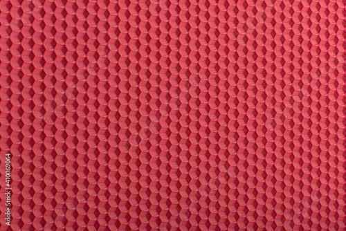 Honeycomb texture. Red geometric abstract background. Template.