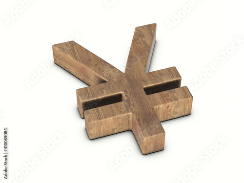 Wood yen symbol