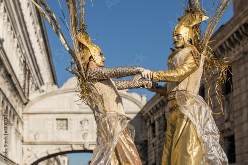 Mask in carnival of Venice photo