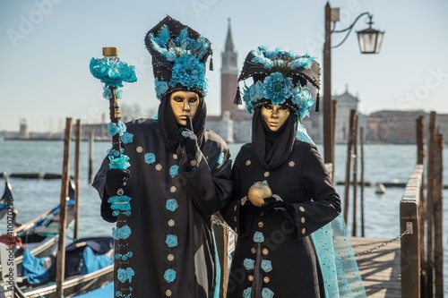 Mask in carnival of Venice photo