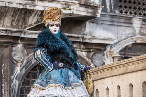 Mask in carnival of Venice photo