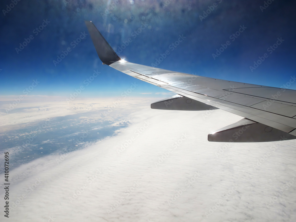Obraz premium view from airplane window