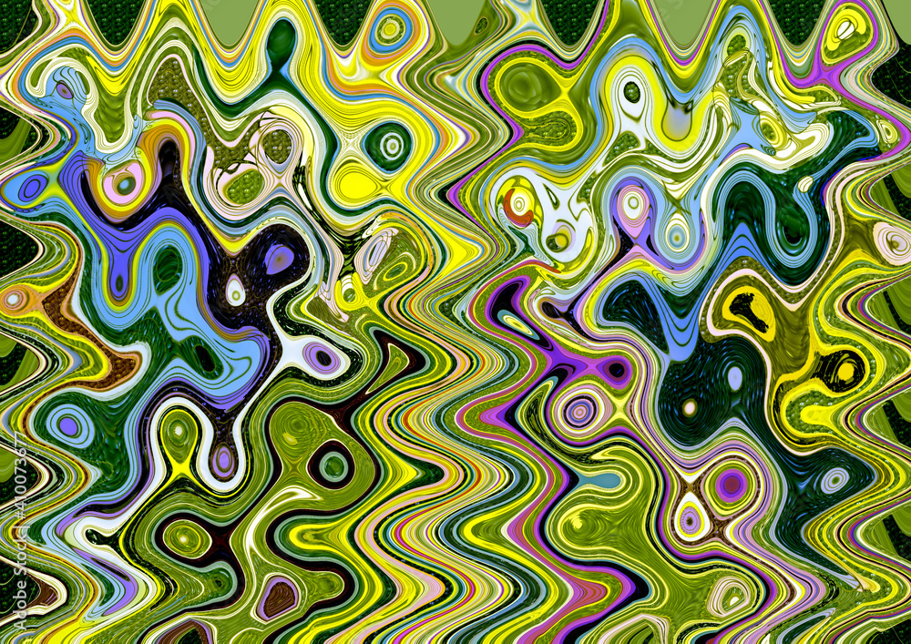 Stunning unique delicately extruded textured swirled 3D modern abstract design in bright colors in patterned, textured tints perfect for wallpapers and backgrounds in subtle tints and hues.
