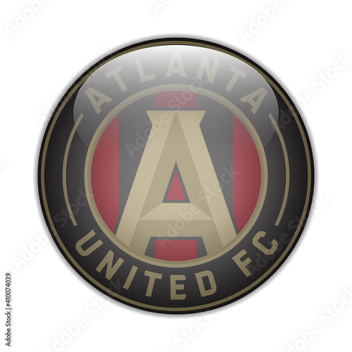 Atlanta United FC USA football club Vector illustration