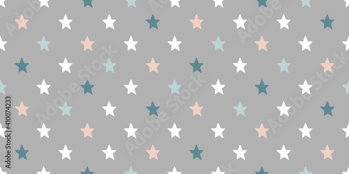 Trendy seamless space patterns. Cosmos backgrounds for cosmonautics day. Endless texture of universe for wallpaper, wrapping paper