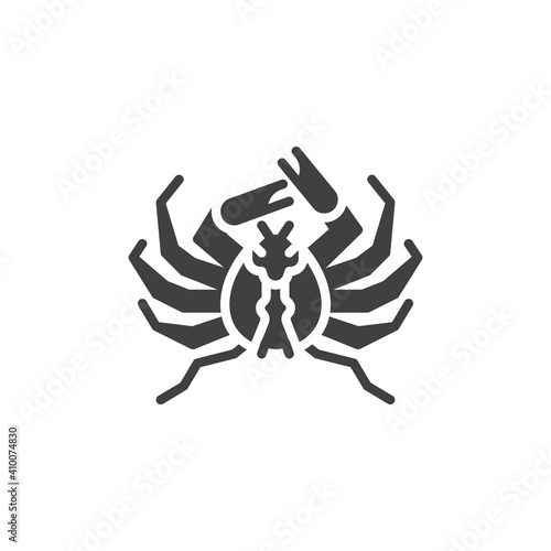 Giant spider crab line icon. linear style sign for mobile concept and web design. Japanese