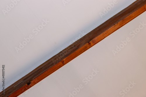 Vertical Wood Beam in House