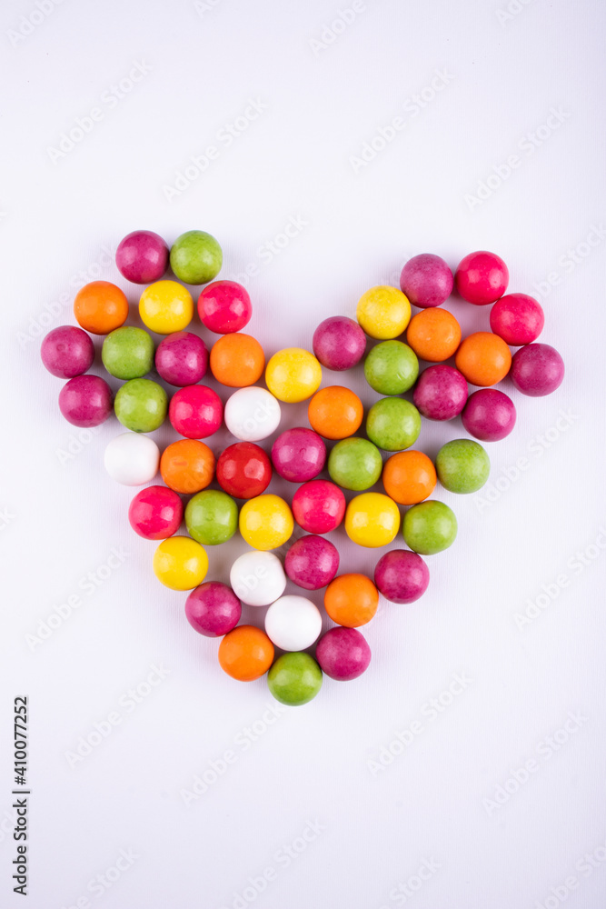 brightly colored gum and candy brightly colored gum and candy