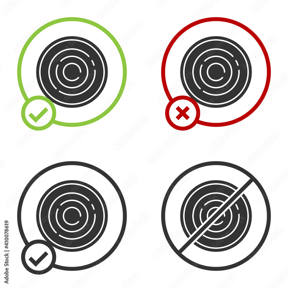 Black Checker game chips icon isolated on white background. Circle button. Vector. Black Checker game chips icon isolated on white background. Circle button. Vector.