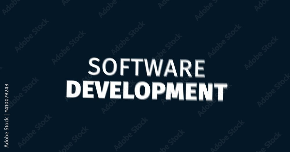Software Development. Business Applications. Animated words. Kinetic text animation. Intro Software Development. Business Applications. Animated words. Kinetic text animation. Intro