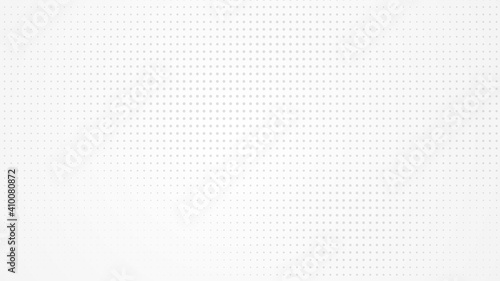 Dot white gray pattern gradient light texture background. Abstract  technology big data digital background. 3d rendering.