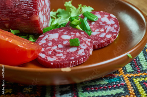 Gyulai Hungarian sausage photo