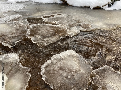 ice on the river