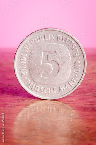 5 Mark Coin-  Germany - Deustche Mark - Bundesrepublik Deutschland coin photo