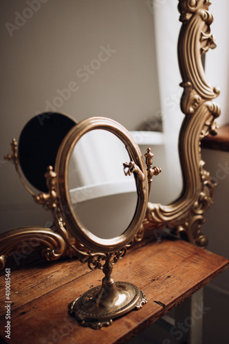 antique mirror in the style