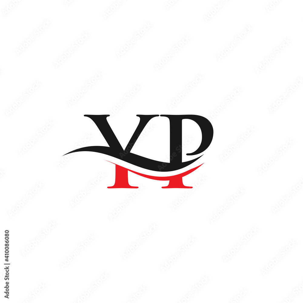 Modern letter YP logo design Vector. Initial linked letter YP logo ...