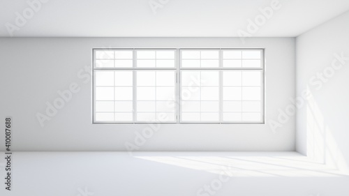 White room with incident li...