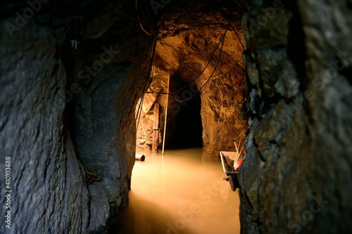 Zabytkowa kopalnia srebra Amalia z XVI w. w Srebrnej Gorze na Dolnym Slasku