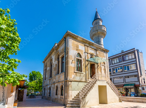 Kaptan Pasa Mosque view on Feshane Street in Istanbul  photo