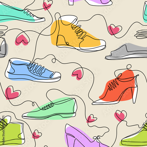 Shoes Seamless Pattern
