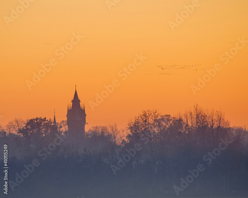 church in the sunset