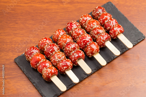A traditional Chinese snack, the candied gourd