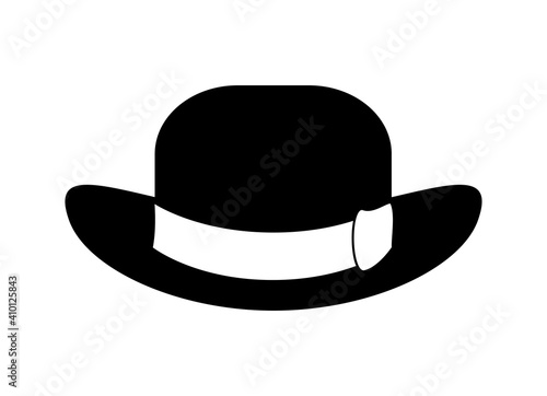 Vintage men hat icon, vector illustration