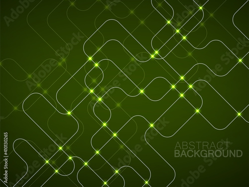 Abstract technology background with glowing communication lines. Futuristic design