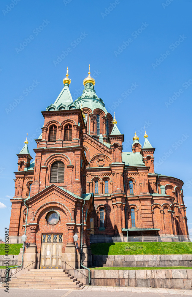View of The Uspenski Cathedral, Helsinki, Finland