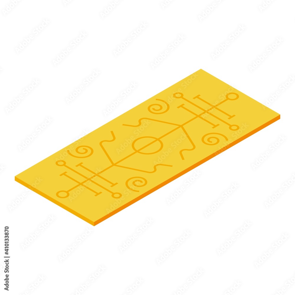 Pilates mat icon. Isometric of pilates mat vector icon for web design isolated on white background Pilates mat icon. Isometric of pilates mat vector icon for web design isolated on white background