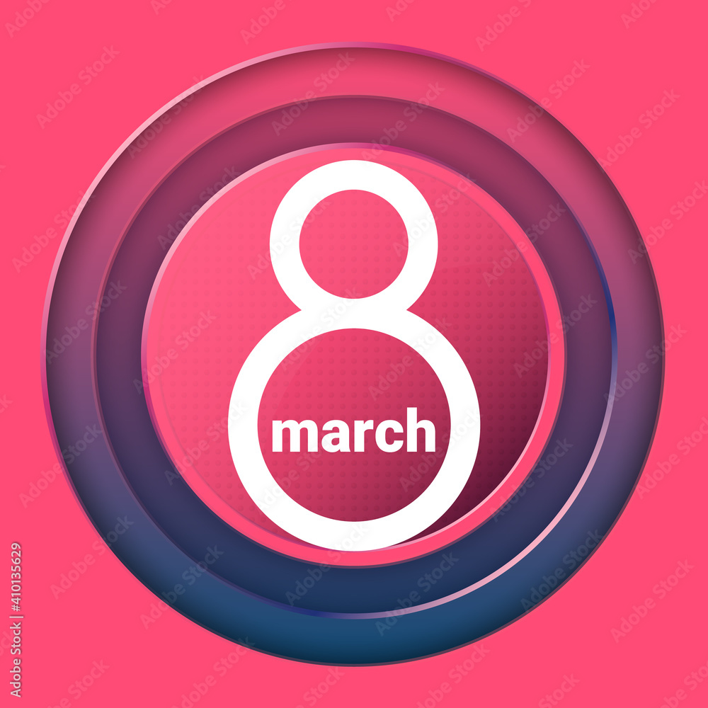 8 march women's day background greeting card. International ladies holiday design template 8 march women's day background greeting card. International ladies holiday design template