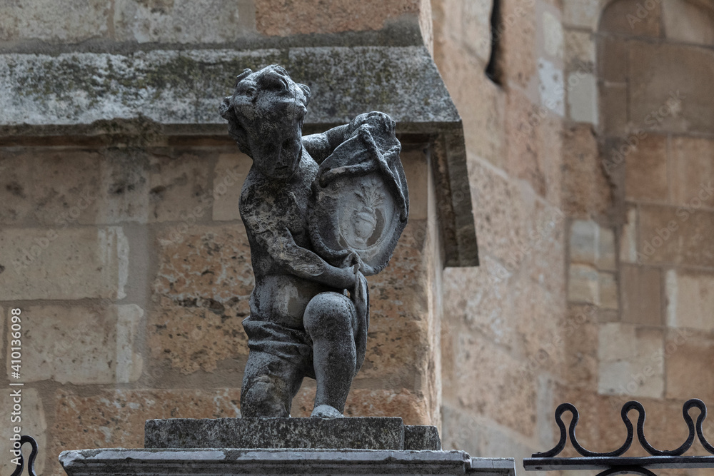 Cherub statues at the Cathedral of Leon, Spain