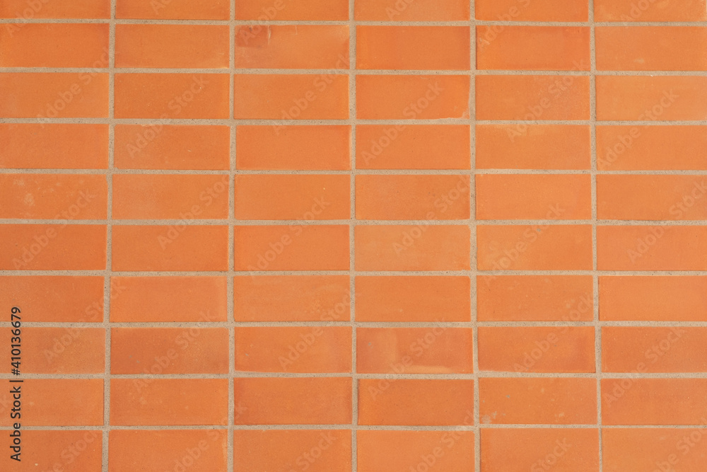 Fototapeta premium wall background, brown background abstract, orange mortar texture, old wall 
