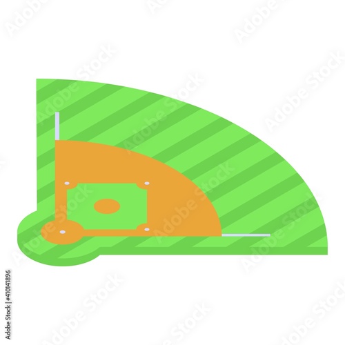 Baseball field icon. Isometric of baseball field vector icon for web design isolated on white background