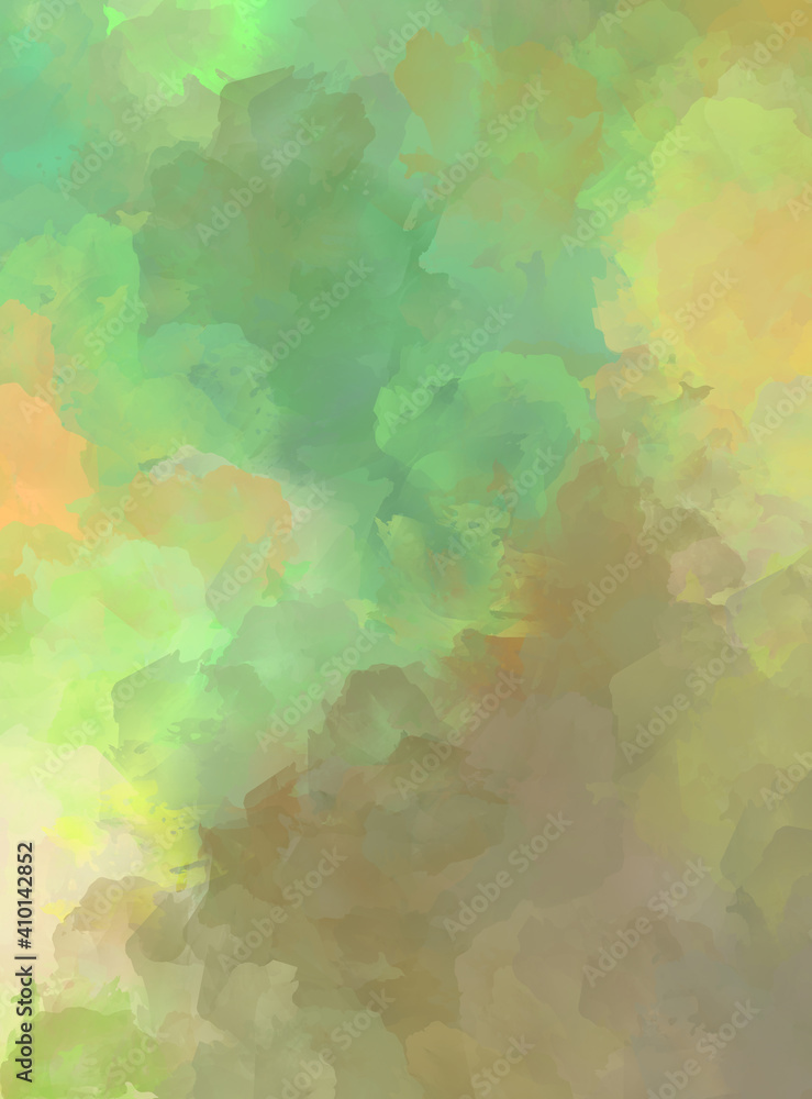 Obraz premium 2D illustration of colorful brush strokes. Decorative texture painting. Vibrant paint pattern backdrop.