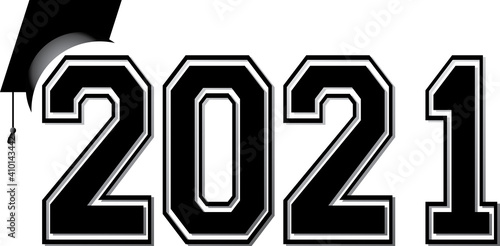 Black and White Class of 2021 Banner