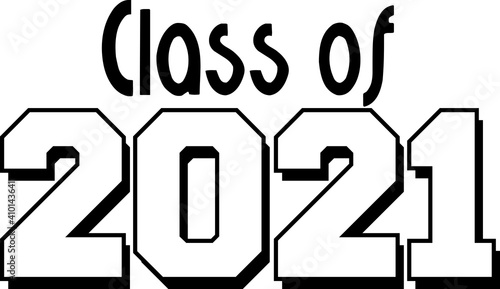 Class of 2021 Bold Black and White Banner