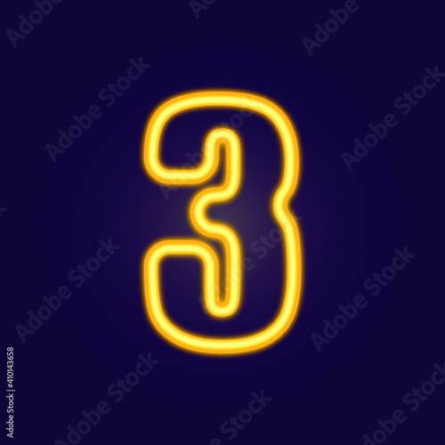 Number symbols collection neon sign vector. Design element number template neon icon, light banner, neon signboard, nightly bright advertising, light inscription. Vector illustration