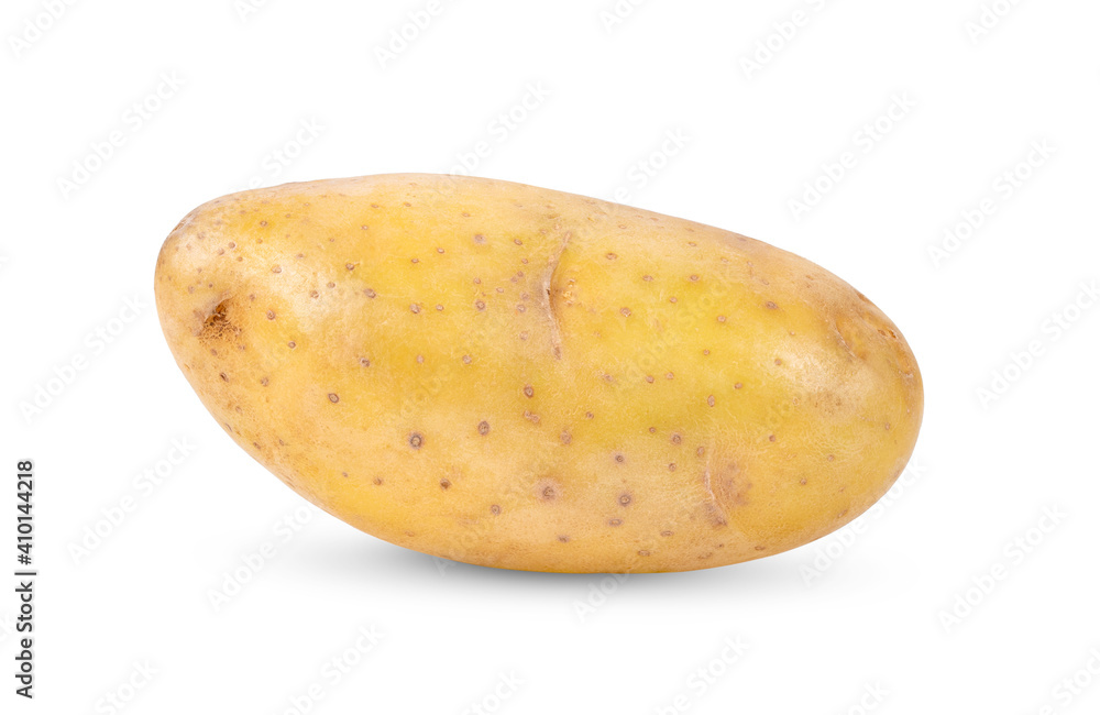 Young potato isolated on white background Young potato isolated on white background