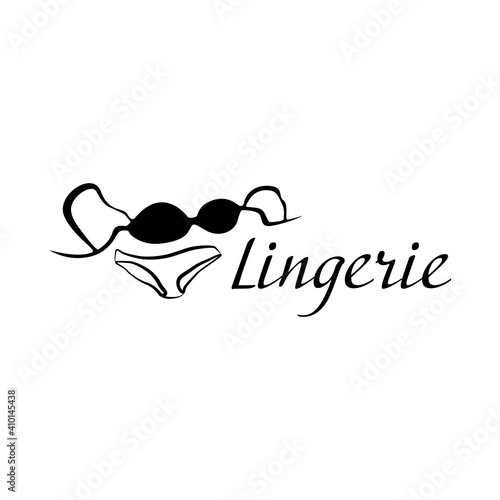 Vector logo of a lingerie store, sex shop