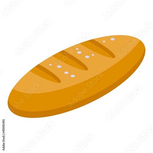 Bread baton icon. Isometric of bread baton vector icon for web design isolated on white background