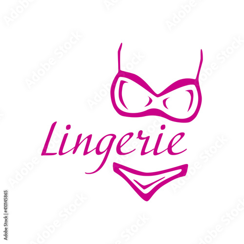 Vector logo of a lingerie store, sex shop
