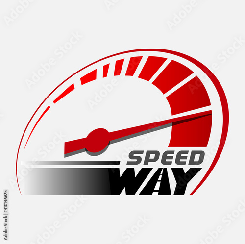 Vector abstract, speed way symbol