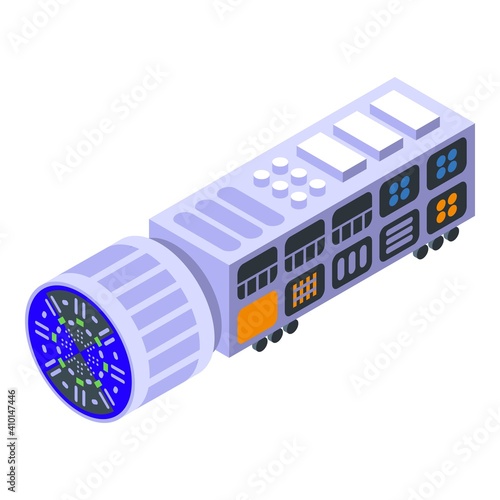 Tunnel drilling icon. Isometric of tunnel drilling vector icon for web design isolated on white background