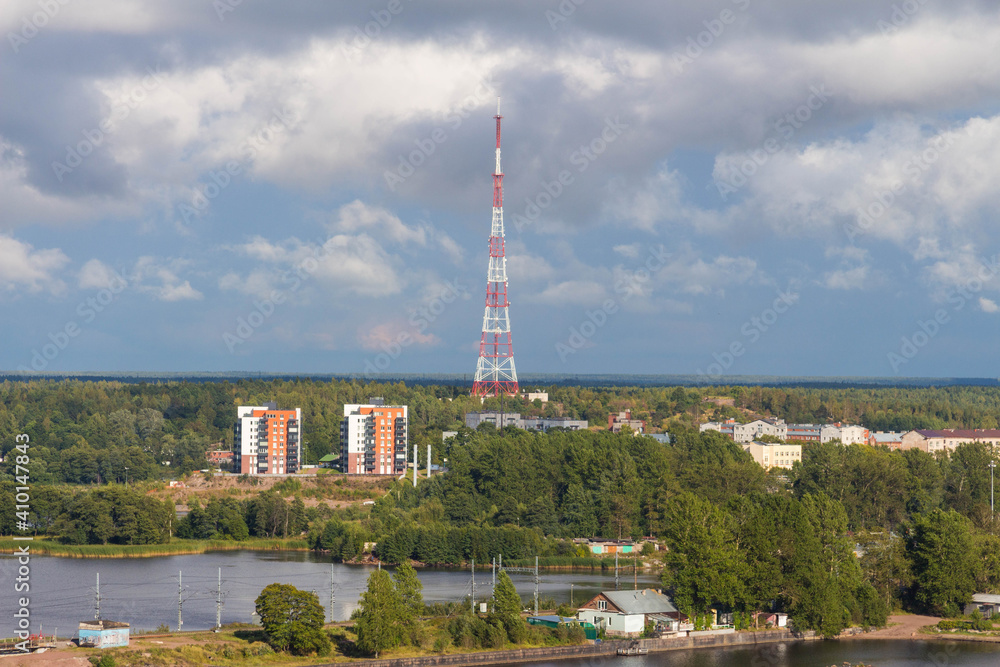 Fototapeta premium city view from the high tower