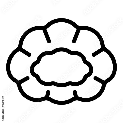 Uniform hair cover icon. Outline uniform hair cover vector icon for web design isolated on white background