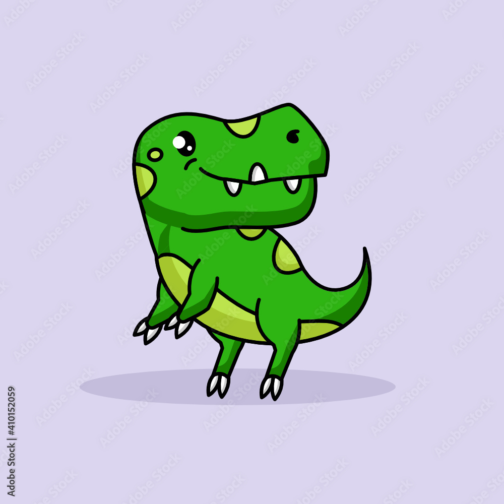 Fototapeta premium Cute T-Rex dino mascot design