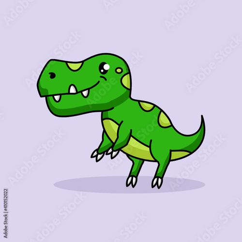 Cute T-Rex dino mascot design