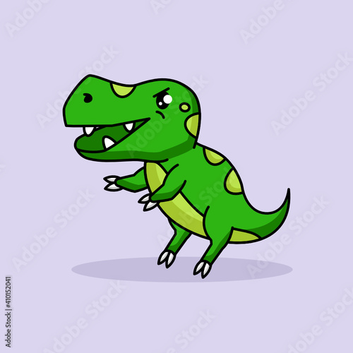 Cute T-Rex dino mascot design